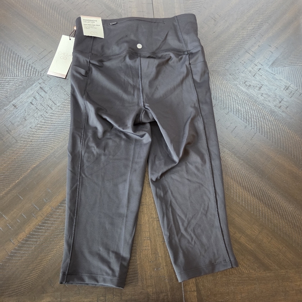 CALIA by Carrie Underwood PowerMove High Rise Knee Crop Leggings XS NEW Black - Picture 9 of 15
